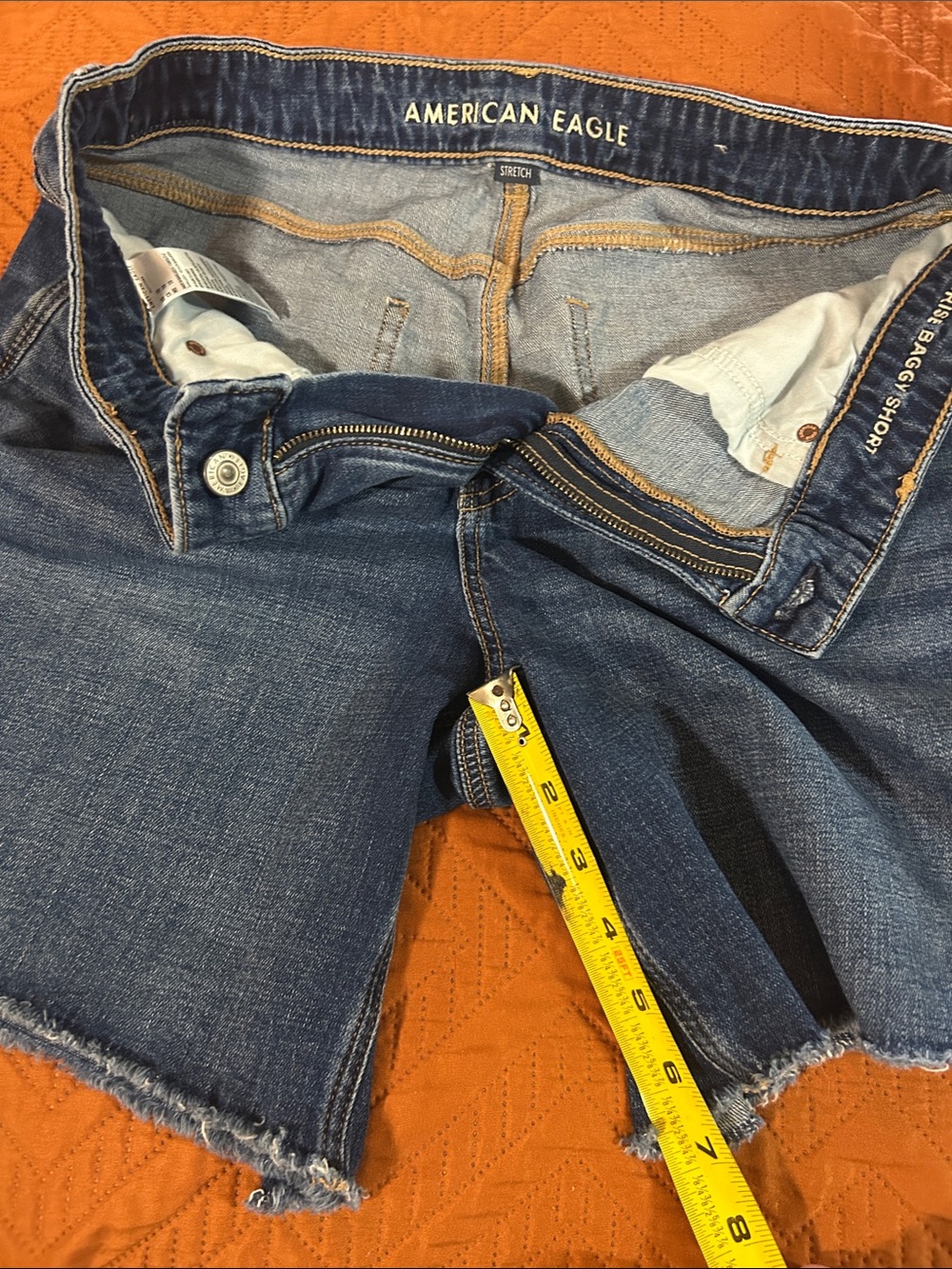 American Eagle Outfitters Dark Blue Denim Jean Shorts